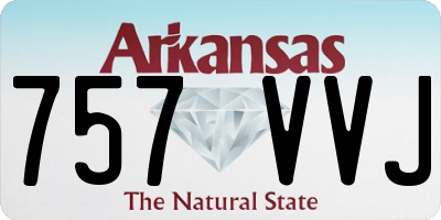 AR license plate 757VVJ