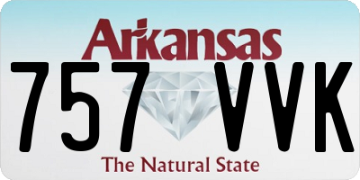 AR license plate 757VVK
