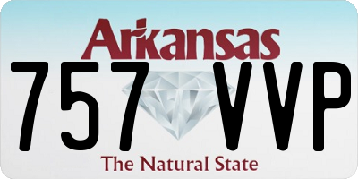 AR license plate 757VVP