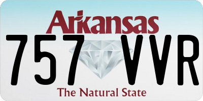 AR license plate 757VVR