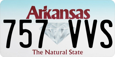 AR license plate 757VVS