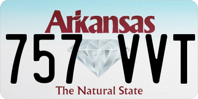 AR license plate 757VVT