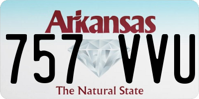 AR license plate 757VVU