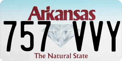 AR license plate 757VVY