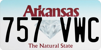 AR license plate 757VWC