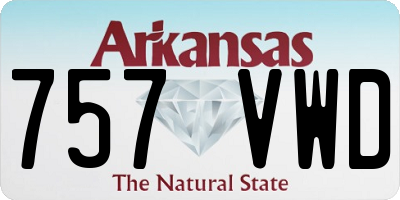 AR license plate 757VWD