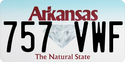AR license plate 757VWF