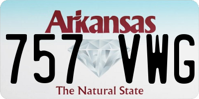 AR license plate 757VWG