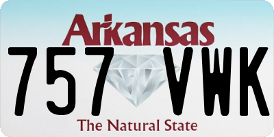 AR license plate 757VWK
