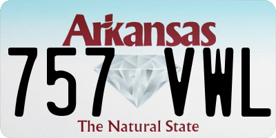 AR license plate 757VWL