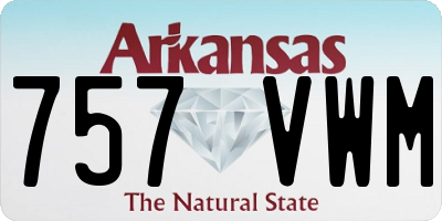 AR license plate 757VWM