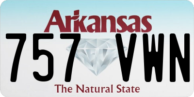 AR license plate 757VWN