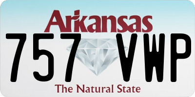 AR license plate 757VWP