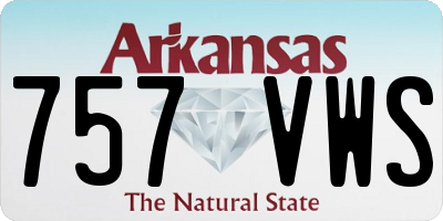 AR license plate 757VWS