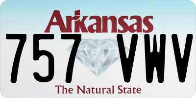 AR license plate 757VWV