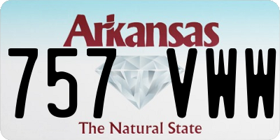 AR license plate 757VWW