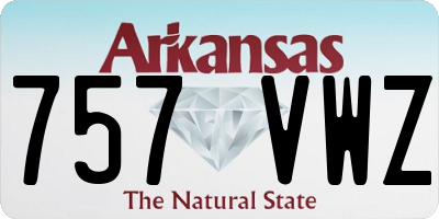 AR license plate 757VWZ
