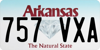 AR license plate 757VXA
