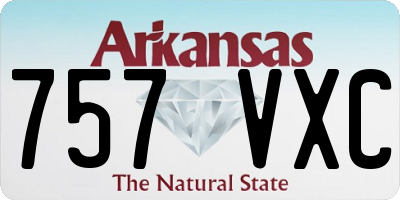 AR license plate 757VXC
