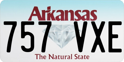 AR license plate 757VXE