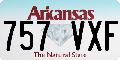 AR license plate 757VXF