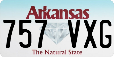 AR license plate 757VXG