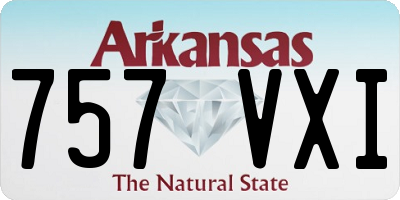 AR license plate 757VXI