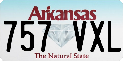 AR license plate 757VXL