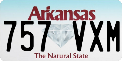 AR license plate 757VXM