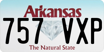 AR license plate 757VXP