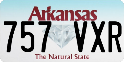 AR license plate 757VXR