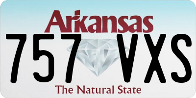 AR license plate 757VXS