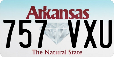 AR license plate 757VXU