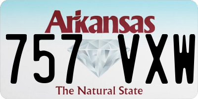AR license plate 757VXW