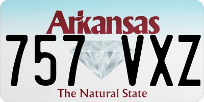 AR license plate 757VXZ