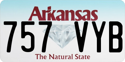 AR license plate 757VYB