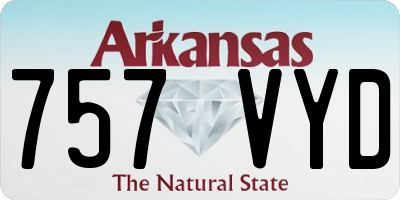 AR license plate 757VYD