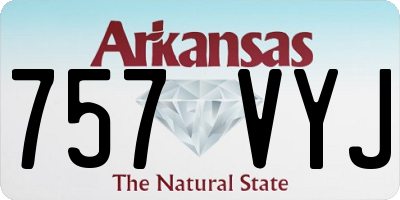 AR license plate 757VYJ