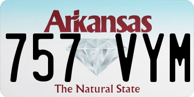 AR license plate 757VYM