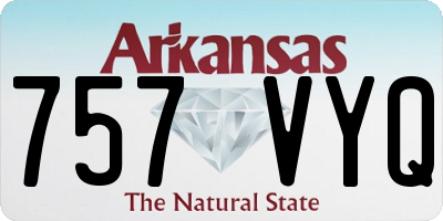 AR license plate 757VYQ