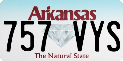 AR license plate 757VYS