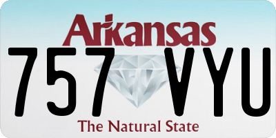 AR license plate 757VYU