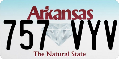 AR license plate 757VYV