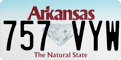 AR license plate 757VYW