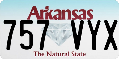 AR license plate 757VYX
