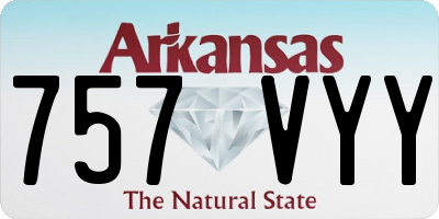 AR license plate 757VYY