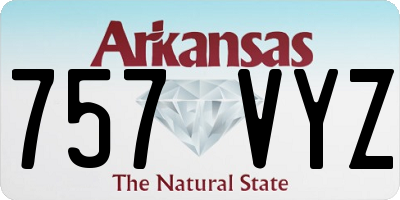 AR license plate 757VYZ