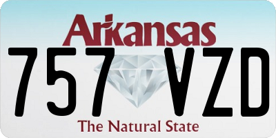 AR license plate 757VZD