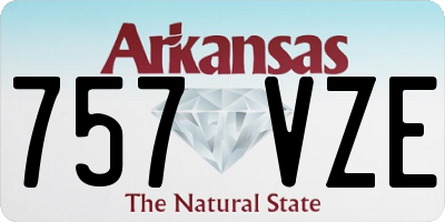 AR license plate 757VZE