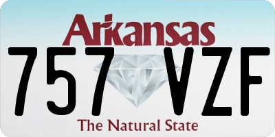 AR license plate 757VZF